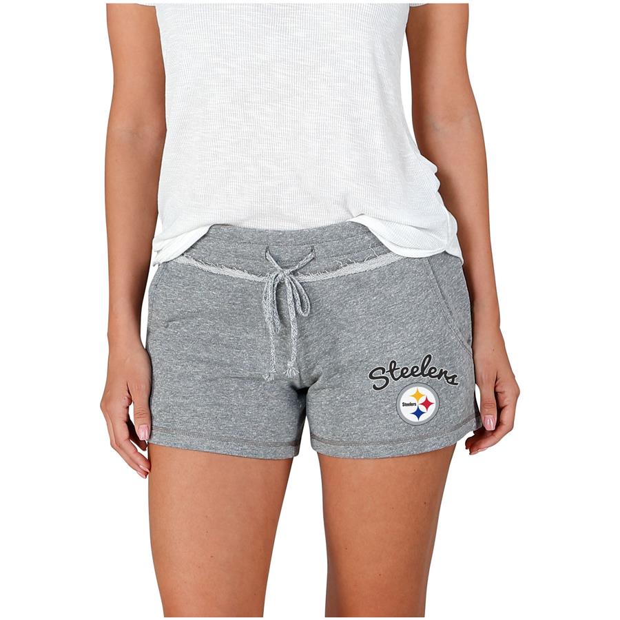 Pittsburgh Steelers Concepts Sport Women's Mainstream Terry Shorts - Gray