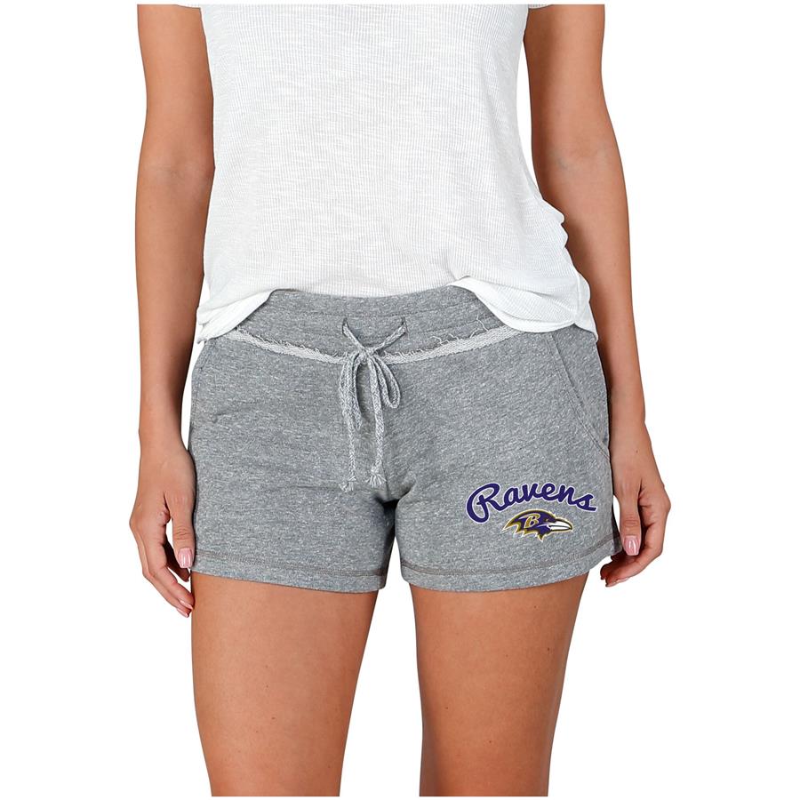Baltimore Ravens Concepts Sport Women's Mainstream Terry Shorts - Gray