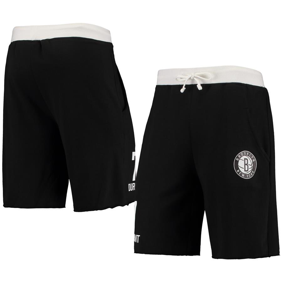 Kevin Durant Brooklyn Nets Name & Number Shorts - Black