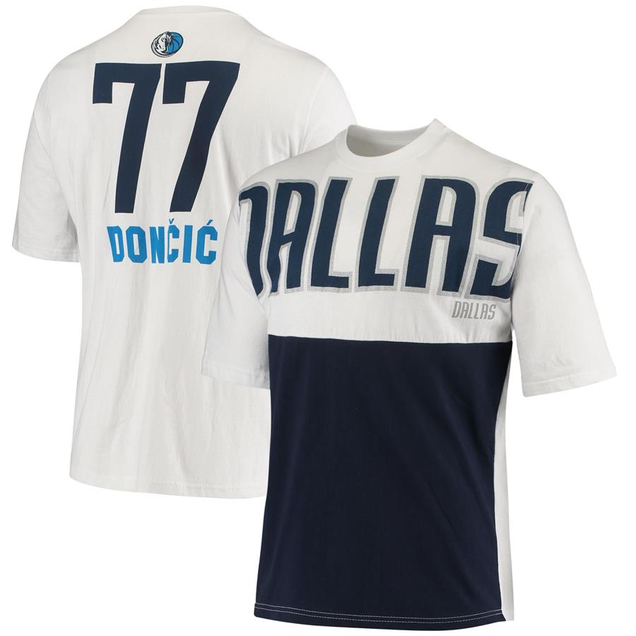Luka Doncic Dallas Mavericks Fanatics Branded Yoke T-Shirt - White