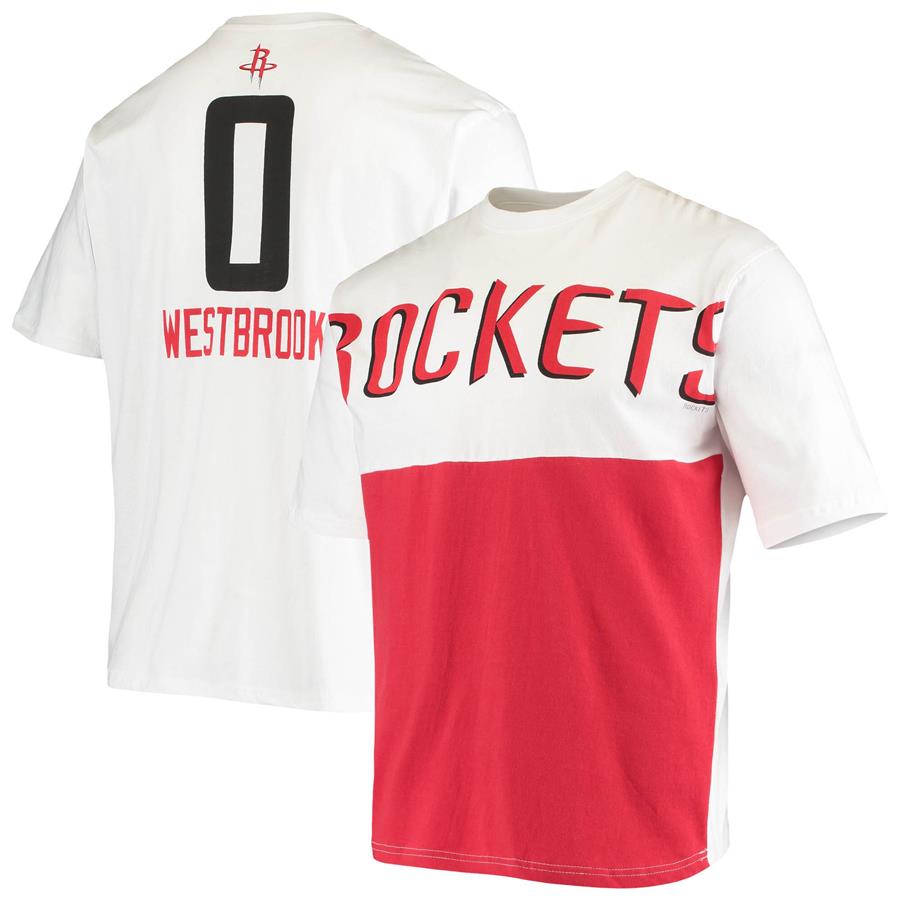 Russell Westbrook Houston Rockets Fanatics Branded Yoke T-Shirt - White