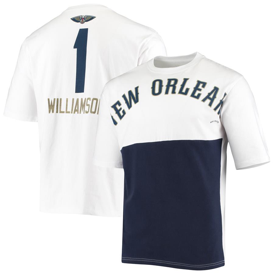 Zion Williamson New Orleans Pelicans Fanatics Branded Yoke T-Shirt - White