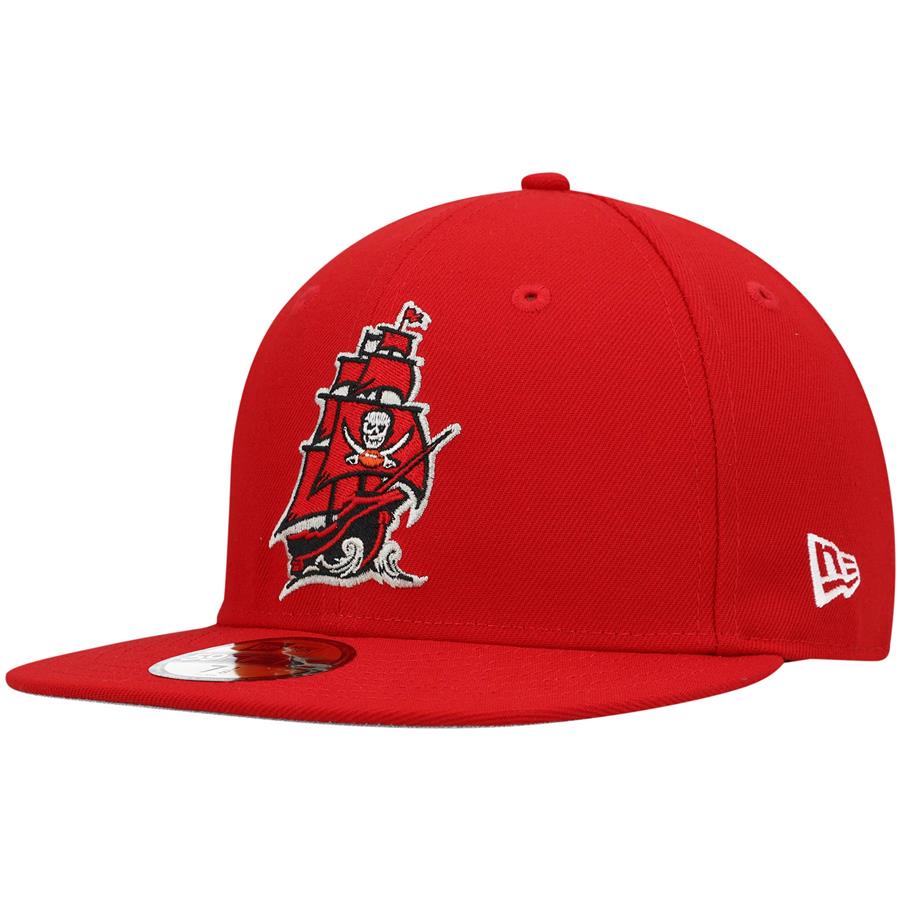 Tampa Bay Buccaneers New Era Omaha Alternate Logo 59FIFTY Fitted Hat - Red