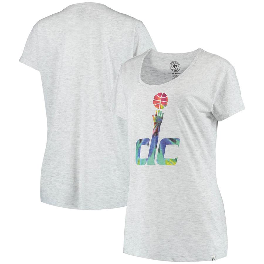 Washington Wizards '47 Women's Scoop Neck T-Shirt - Heathered Gray