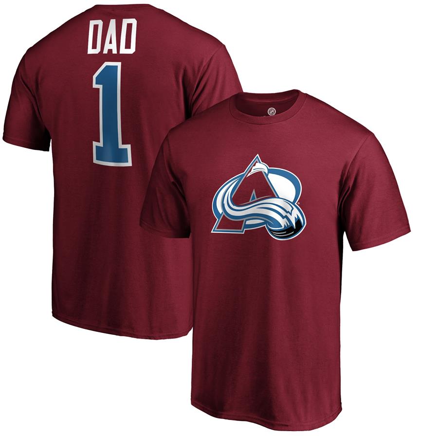 Футболка Colorado Avalanche Fanatics Branded #1 Dad (бордовый)
