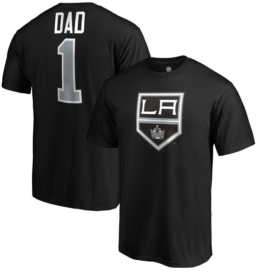 Los Angeles Kings Fanatics Branded #1 Dad T-Shirt - Black