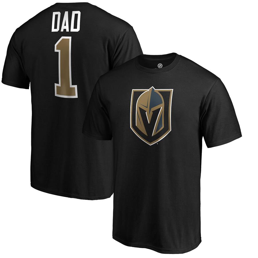 Футболка Vegas Golden Knights Fanatics Branded #1 Dad (чёрный)