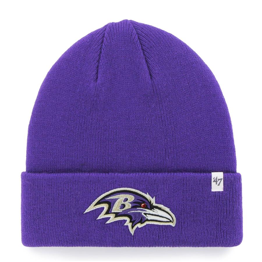 Baltimore Ravens '47 Secondary Basic Cuffed Knit Hat - Purple