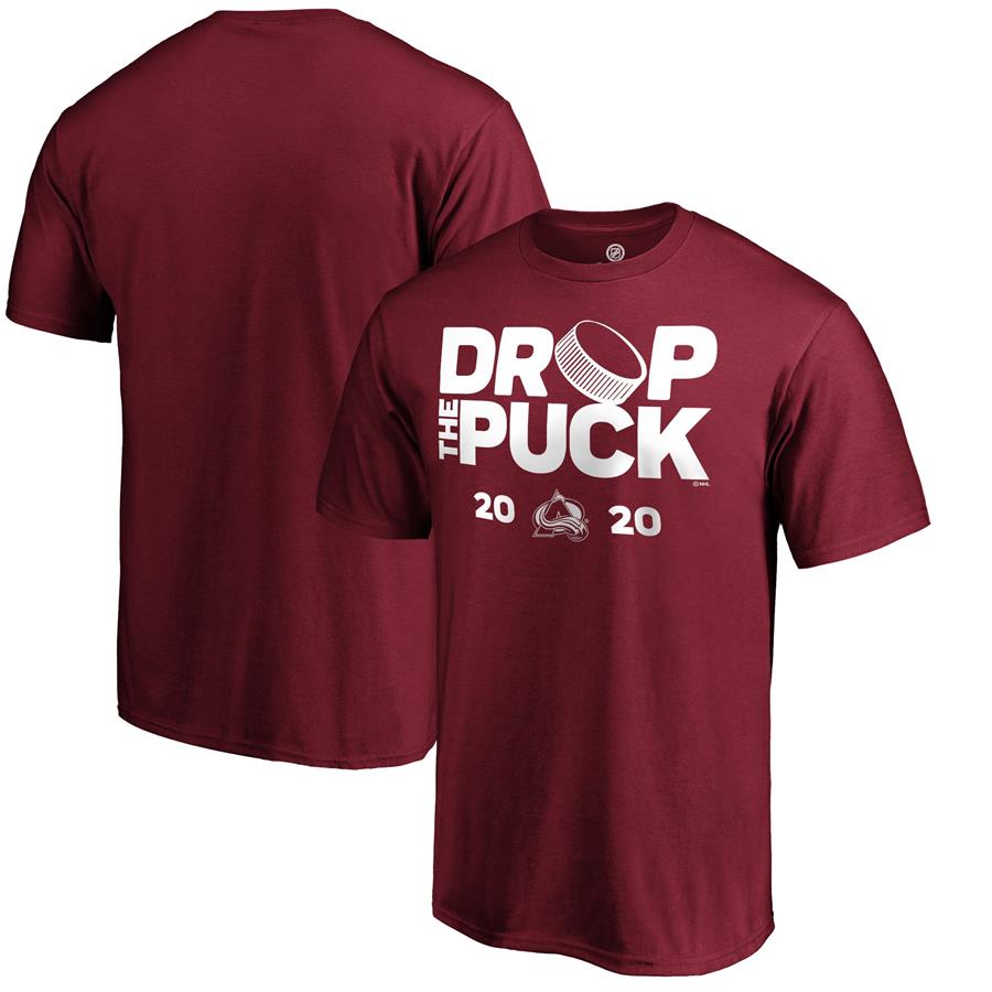 Colorado Avalanche Fanatics Branded Drop the Puck T-Shirt - Burgundy