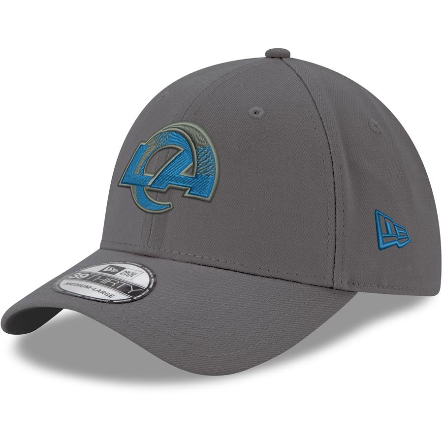Los Angeles Rams New Era Team Storm 39THIRTY Flex Hat - Graphite
