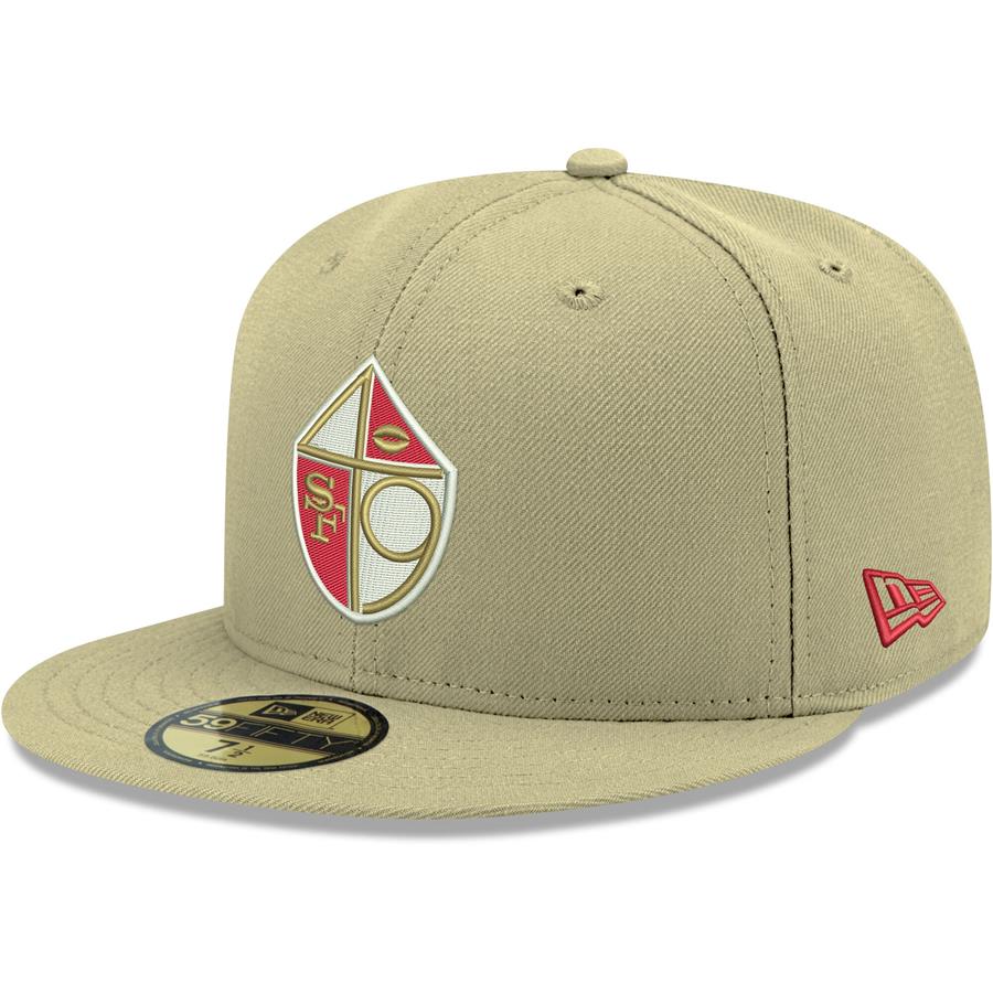 San Francisco 49ers New Era Omaha Throwback 59FIFTY Fitted Hat - Gold