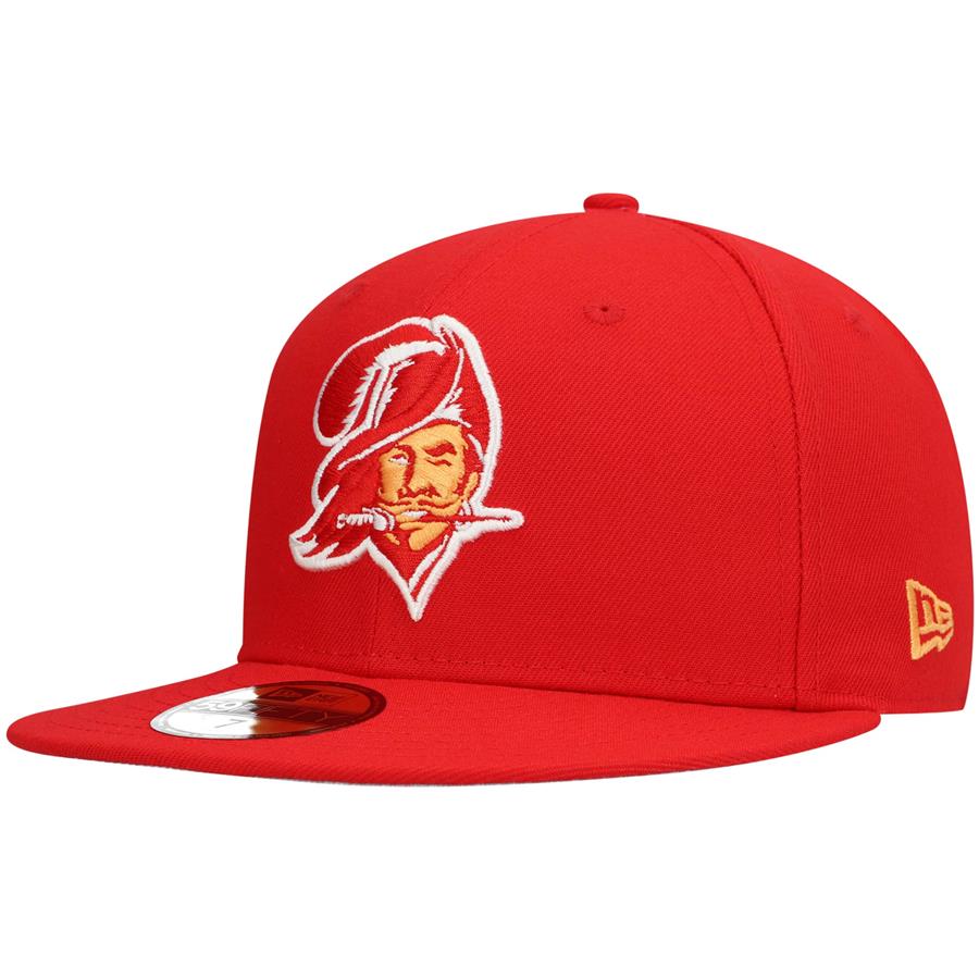 Tampa Bay Buccaneers New Era Omaha Throwback 59FIFTY Fitted Hat - Red