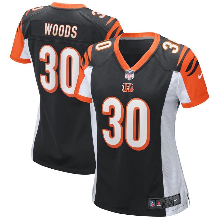 Ickey Woods Cincinnati Bengals Nike Women's Game Retired Player Jersey - Black