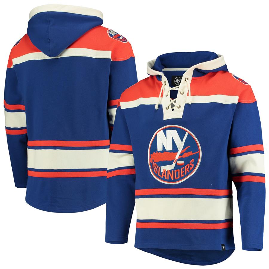 New York Islanders '47 Superior Lacer Pullover Hoodie - Royal
