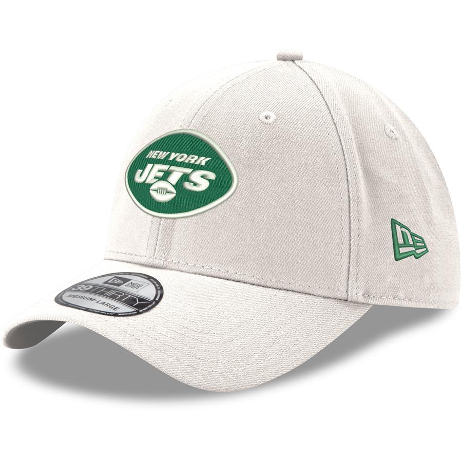New York Jets New Era Iced II 39THIRTY Flex Hat - White