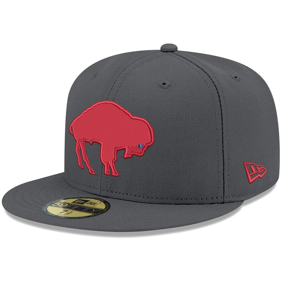 Buffalo Bills New Era Historic Logo Storm II 59FIFTY Fitted Hat - Graphite