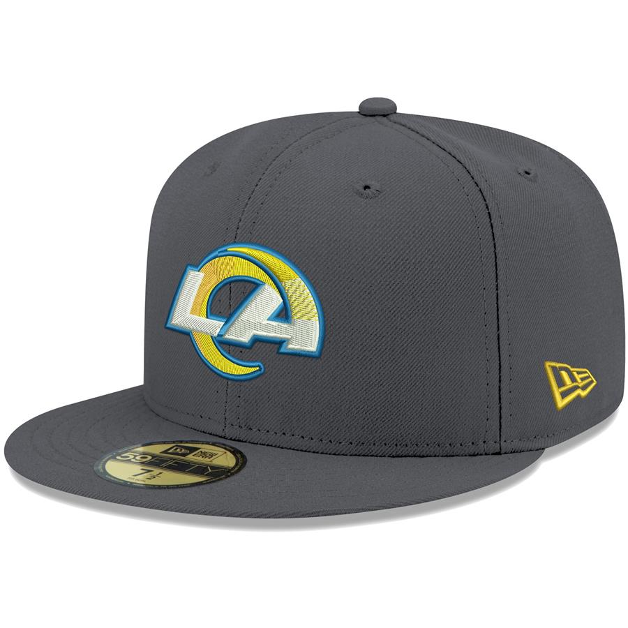 Los Angeles Rams New Era Storm II 59FIFTY Fitted Hat - Graphite