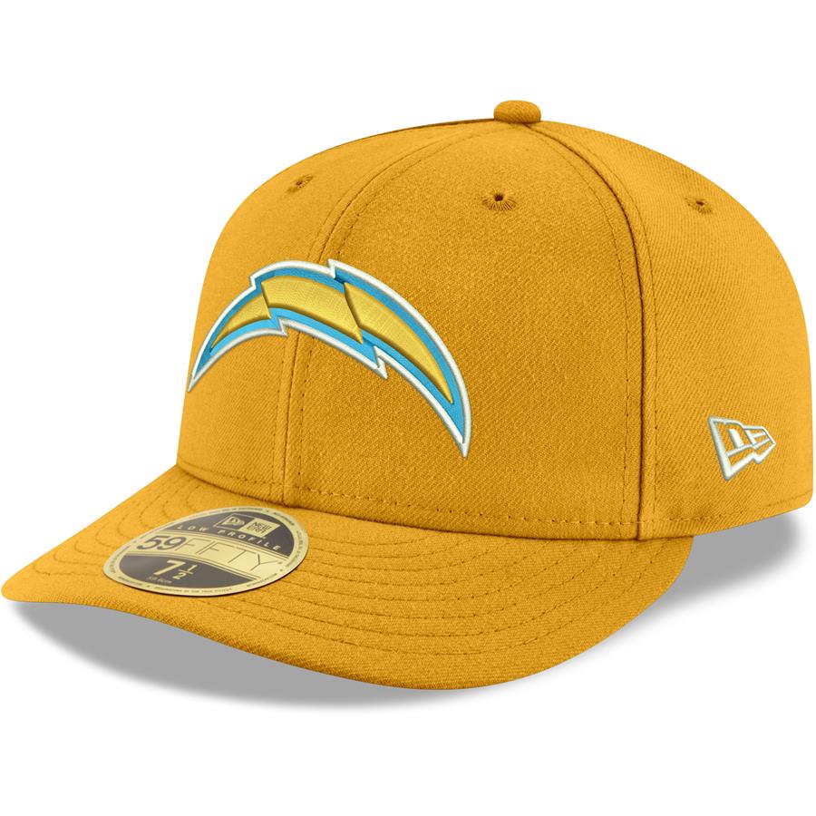 Кепка Los Angeles Chargers New Era Omaha Low Profile 59FIFTY Fitted Team (золотистый)