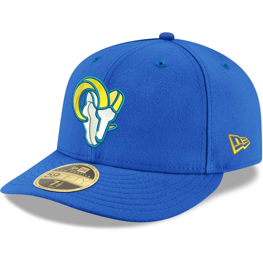 Los Angeles Rams New Era Omaha Low Profile 59FIFTY Fitted Team Hat - Royal