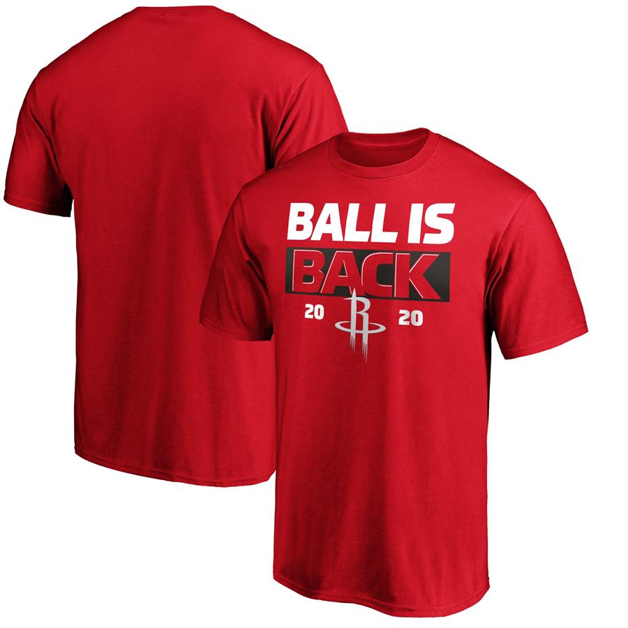 Houston Rockets Fanatics Branded Ball Is Back T-Shirt - Red