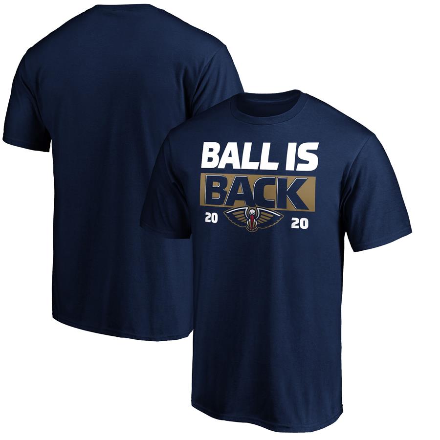 New Orleans Pelicans Fanatics Branded Ball Is Back T-Shirt - Navy
