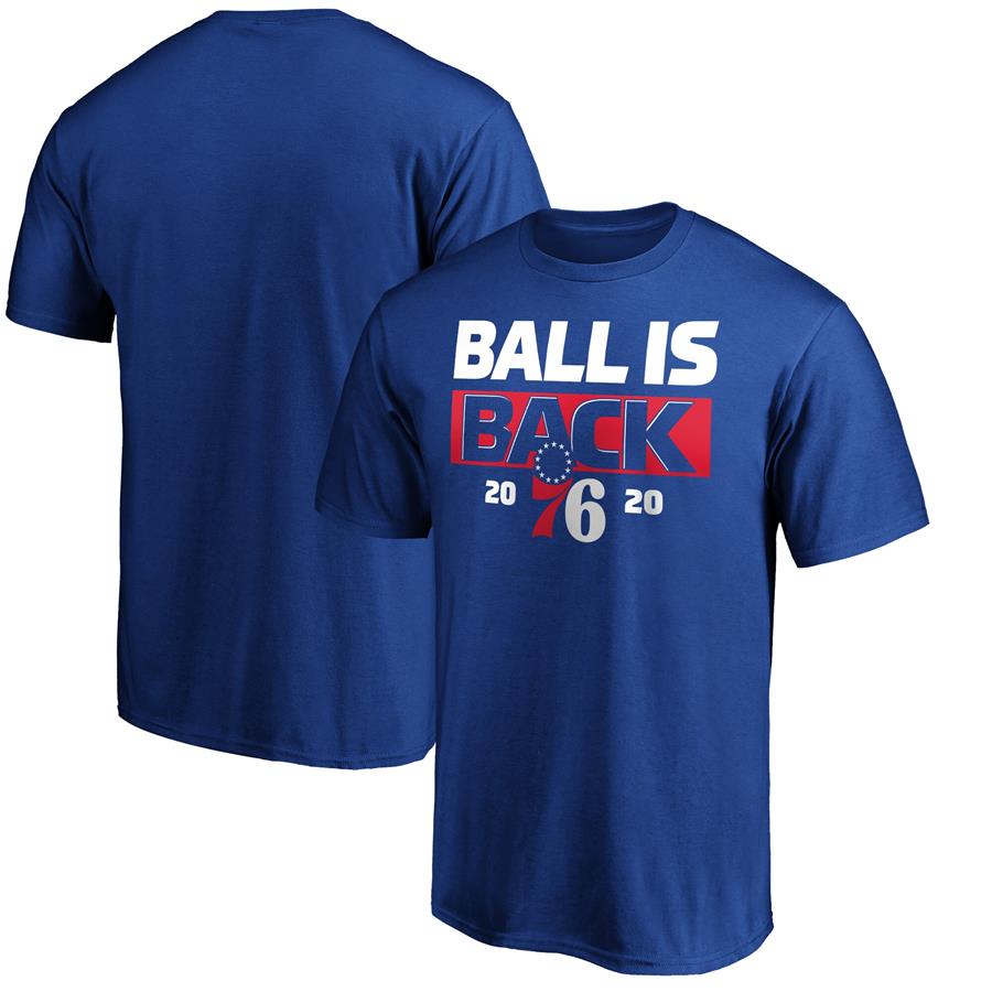 Philadelphia 76ers Fanatics Branded Ball Is Back T-Shirt - Royal