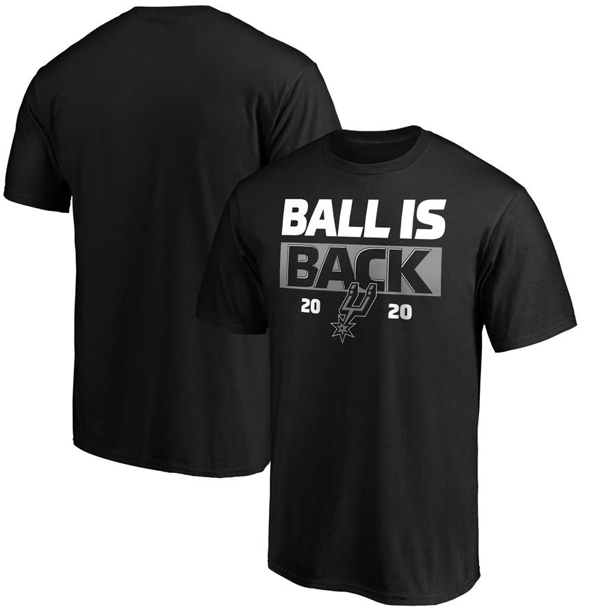 San Antonio Spurs Fanatics Branded Ball Is Back T-Shirt - Black
