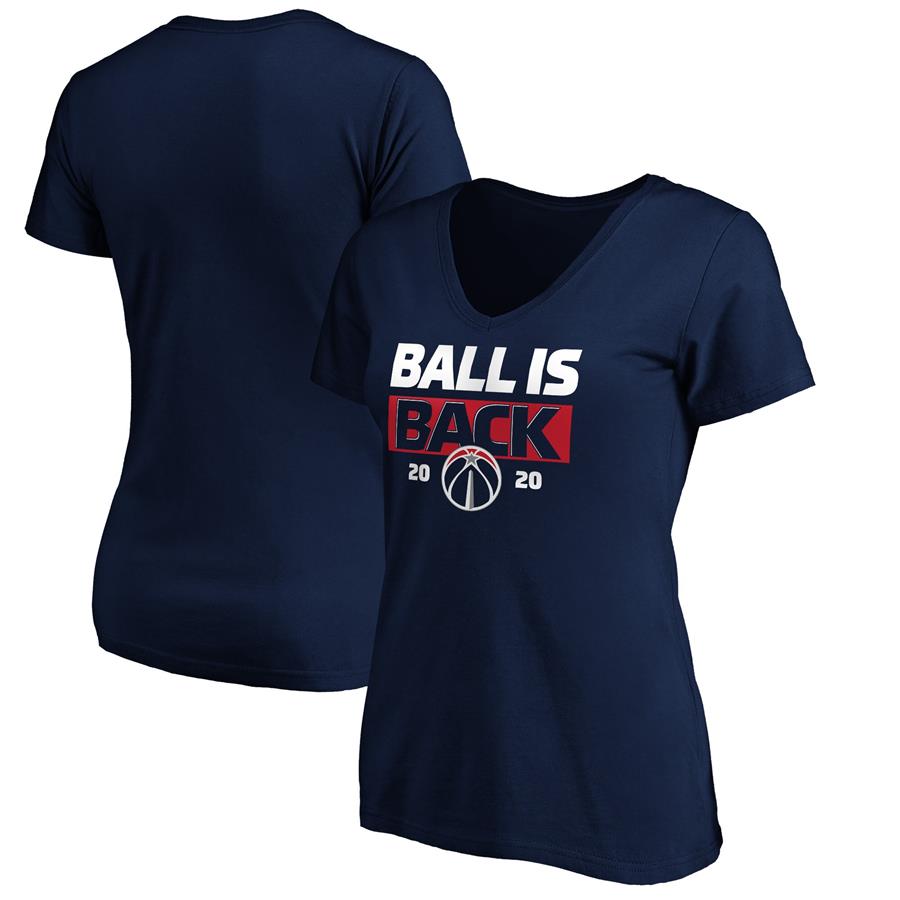 Washington Wizards Fanatics Branded Women's Ball Is Back V-Neck T-Shirt - Navy
