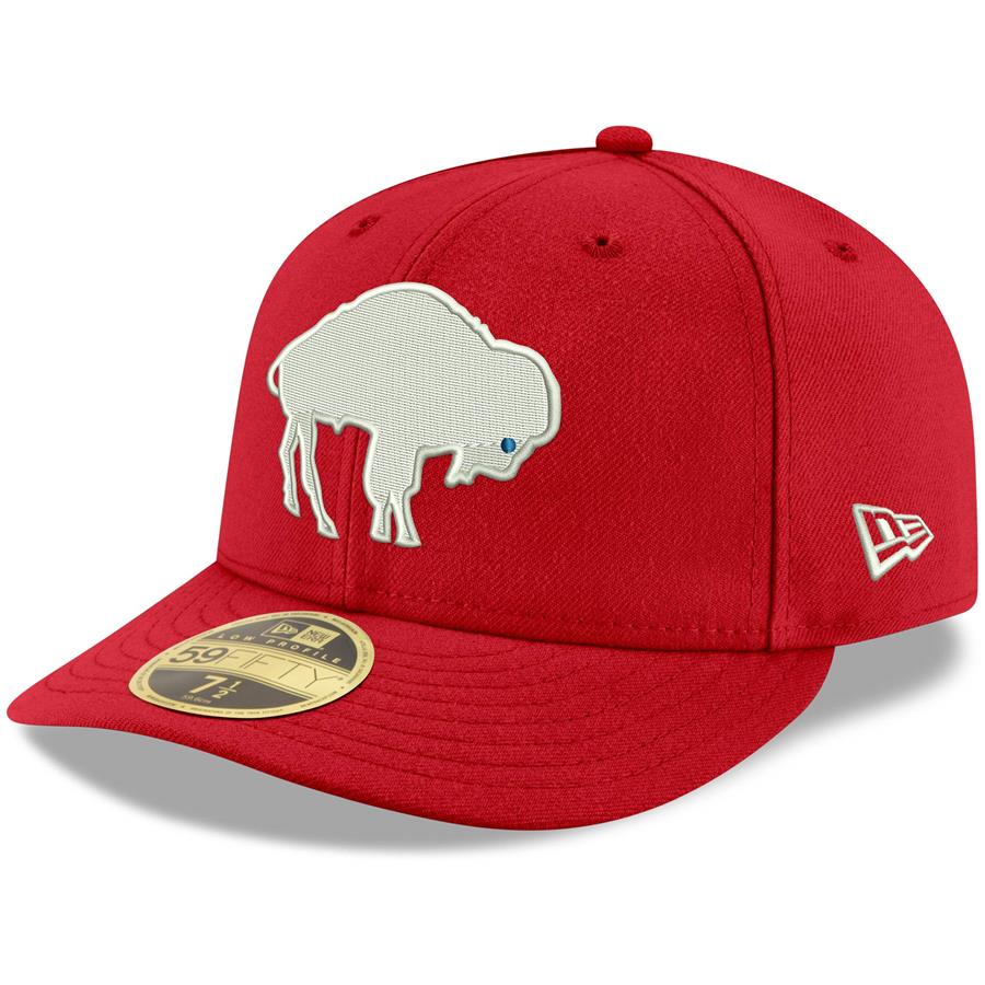 Buffalo Bills New Era Omaha Throwback Low Profile 59FIFTY Fitted Hat - Red