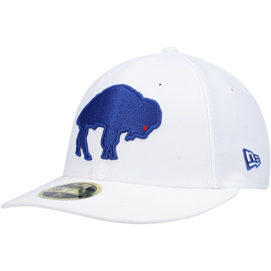 Buffalo Bills New Era Historic Logo Omaha Low Profile 59FIFTY Fitted Hat - White