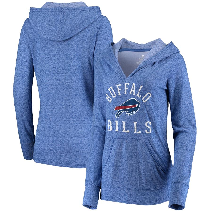 Buffalo Bills Fanatics Branded Women's Doubleface Slub Pullover Hoodie - Royal