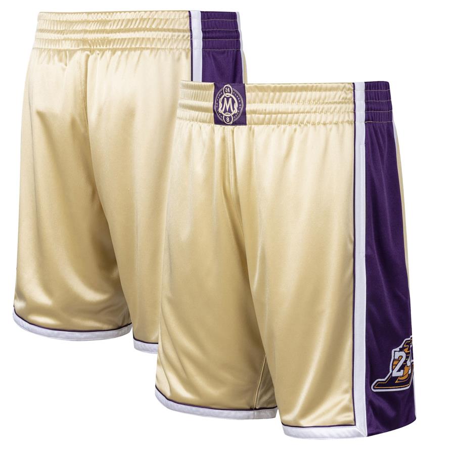 Kobe Bryant Los Angeles Lakers Mitchell & Ness Hall of Fame Class of 2020 Authentic Hardwood Classics Shorts - Gold
