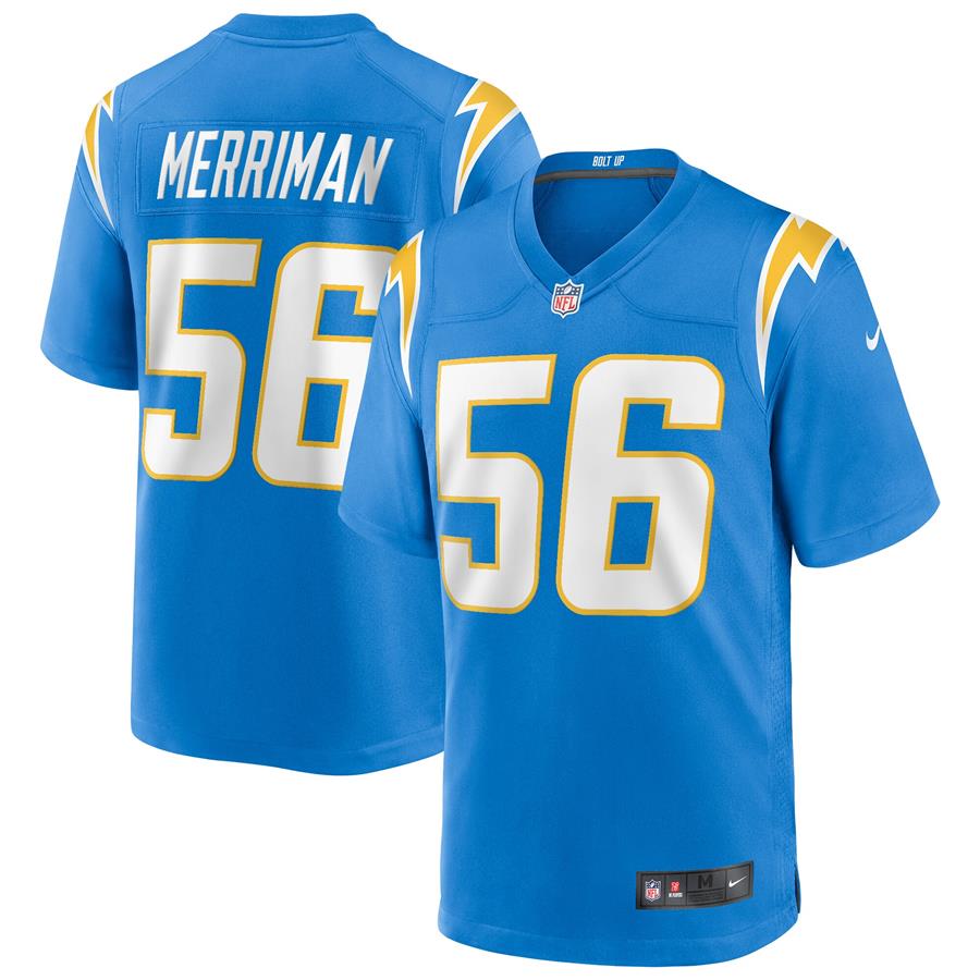 Джерси Shawne Merriman Los Angeles Chargers Nike Game Retired Player (голубой)