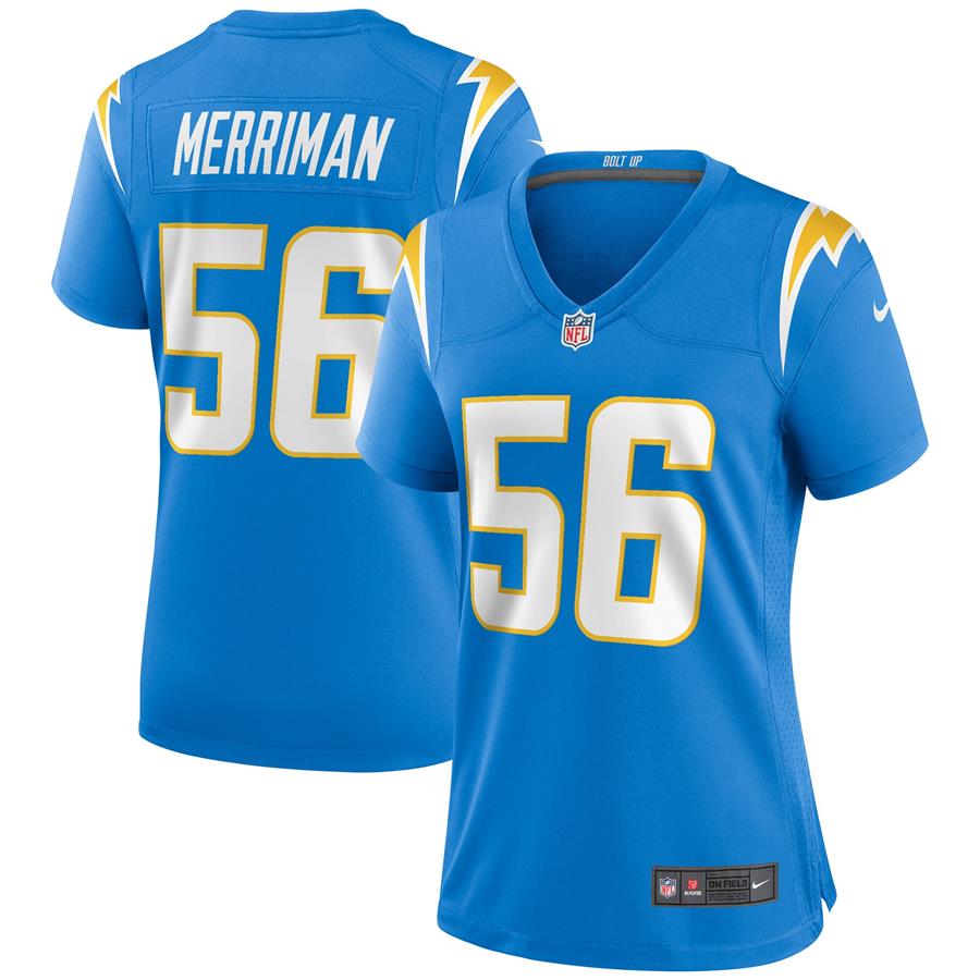 Женское джерси Shawne Merriman Los Angeles Chargers Nike Game Retired Player (голубой)