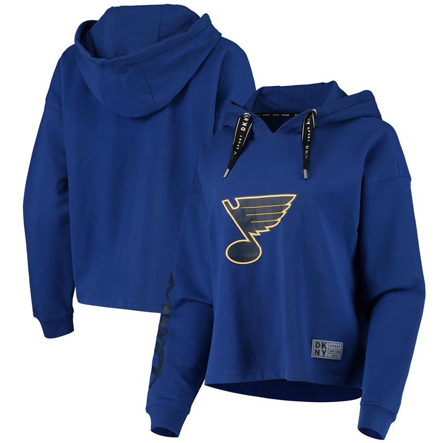 St. Louis Blues DKNY Sport Women's Suzy Pullover Hoodie - Royal