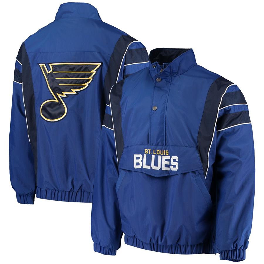 St. Louis Blues Starter Impact Half-Zip Jacket - Blue