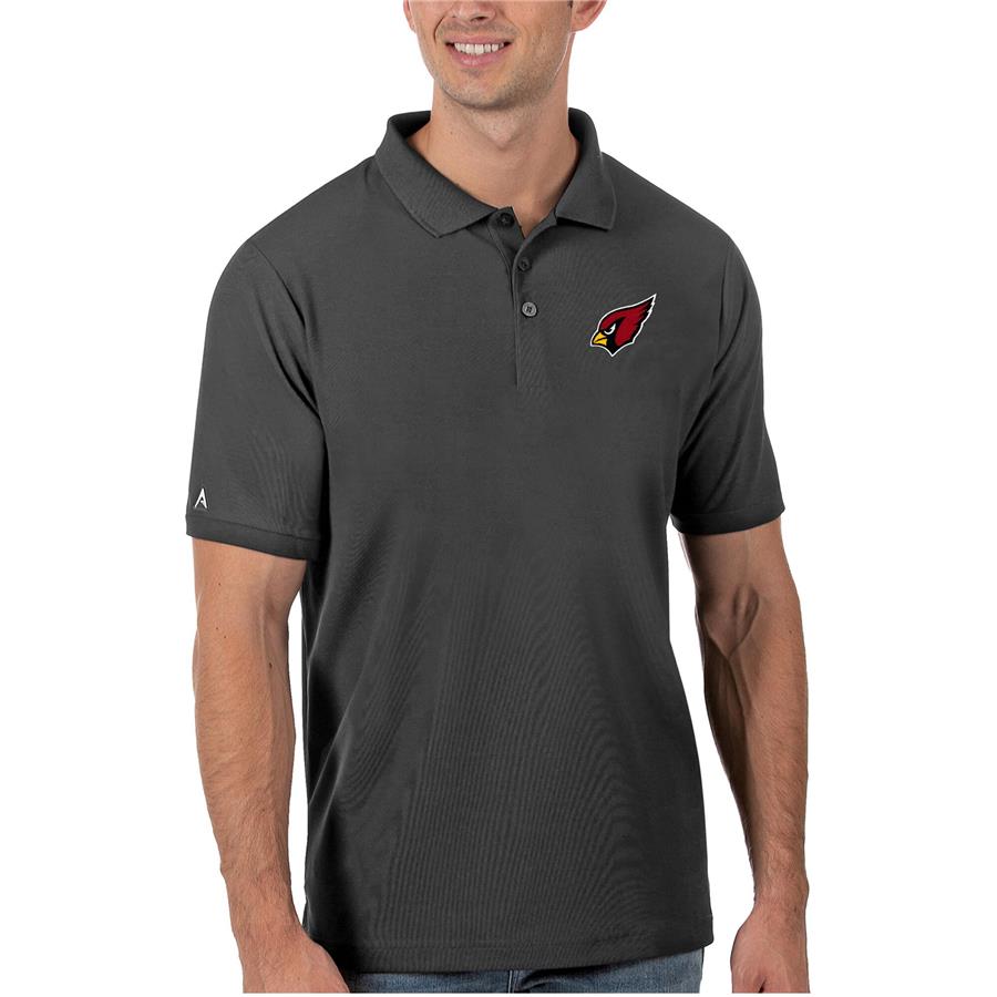 Arizona Cardinals Antigua Legacy Pique Polo - Charcoal