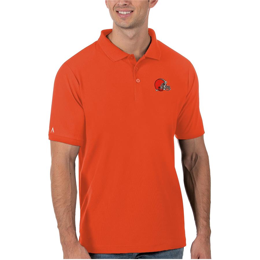 Cleveland Browns Antigua Legacy Pique Polo - Orange