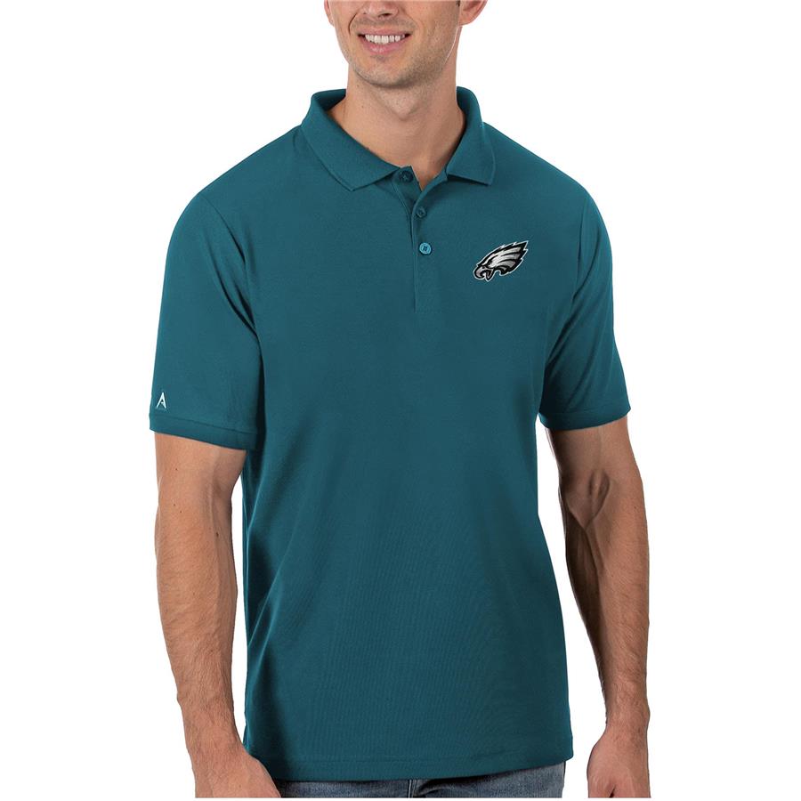 Philadelphia Eagles Antigua Legacy Pique Polo - Midnight Green