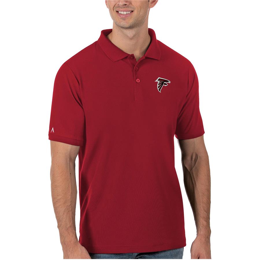 Atlanta Falcons Antigua Legacy Pique Polo - Red