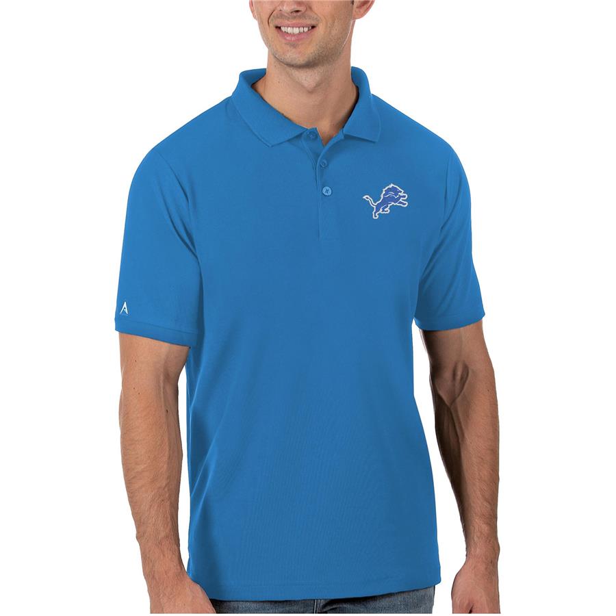 Detroit Lions Antigua Legacy Pique Polo - Blue