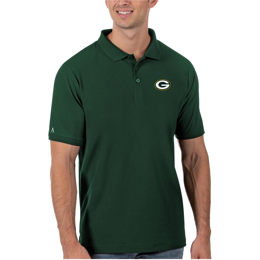 Green Bay Packers Antigua Legacy Pique Polo - Green