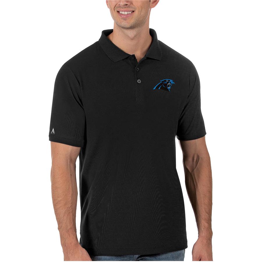 Carolina Panthers Antigua Legacy Pique Polo - Black