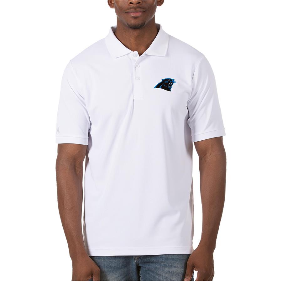 Carolina Panthers Antigua Legacy Pique Polo - White