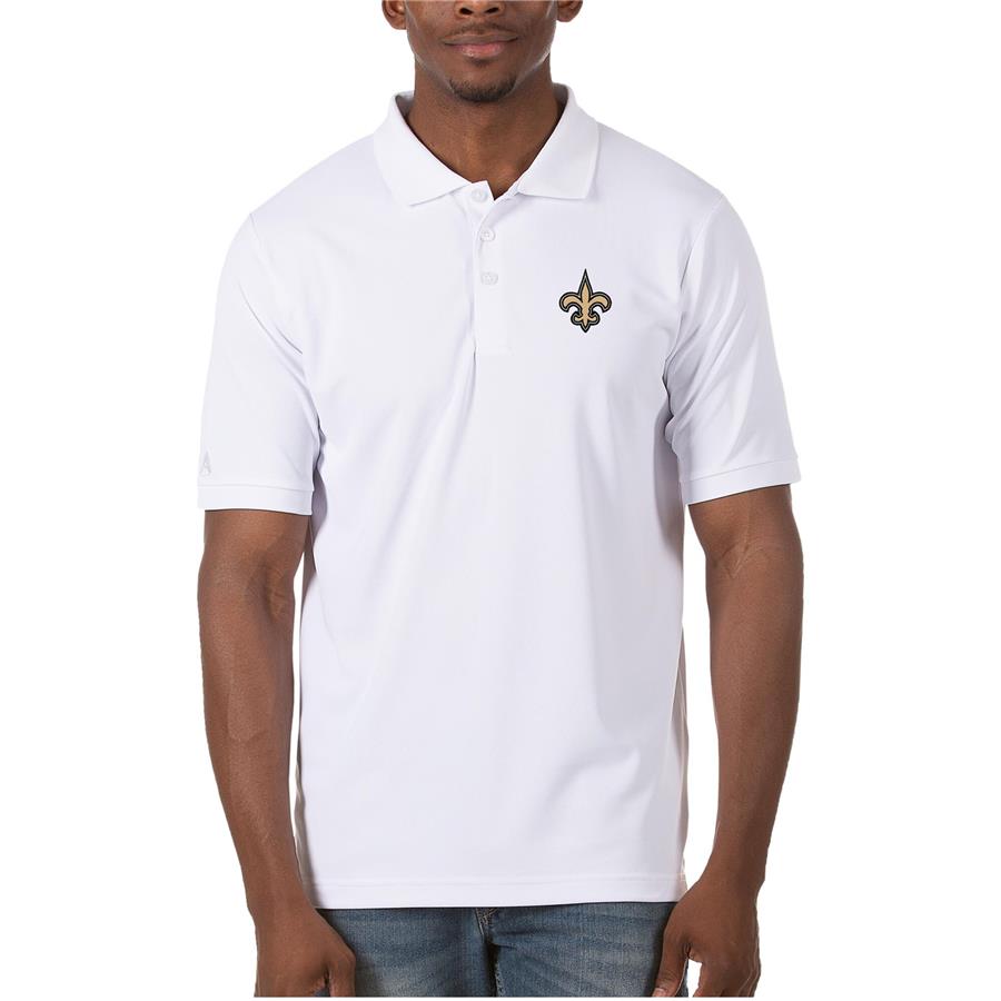 New Orleans Saints Antigua Legacy Pique Polo - White