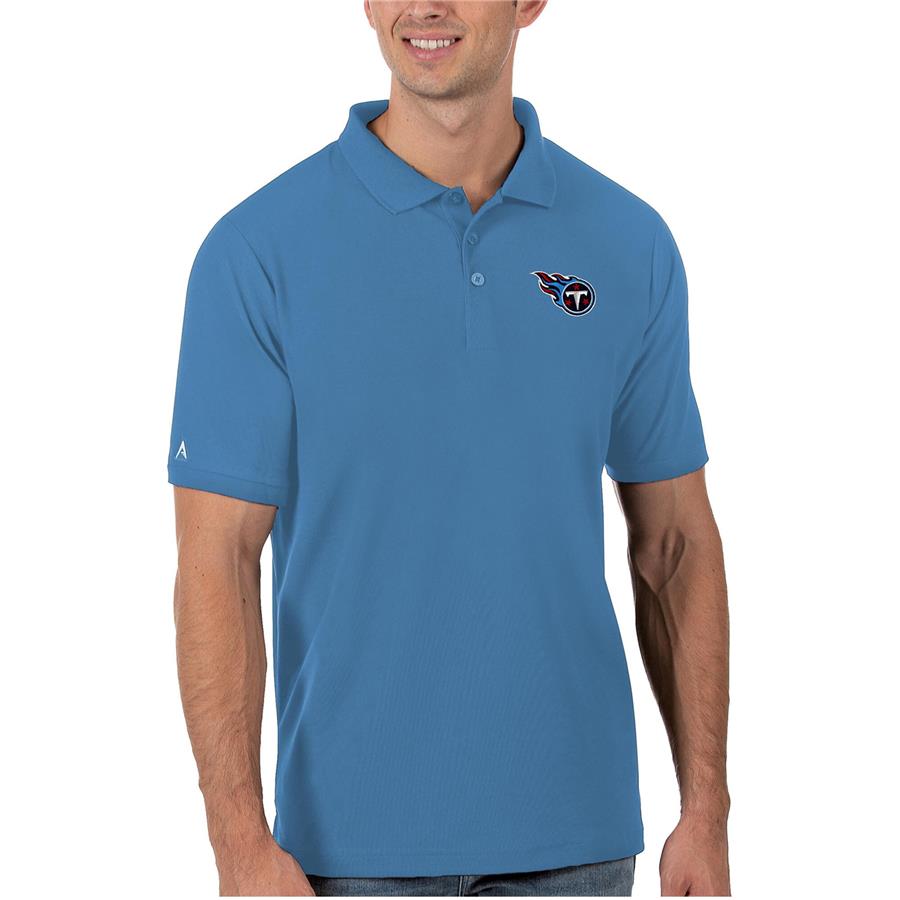 Tennessee Titans Antigua Legacy Pique Polo - Light Blue