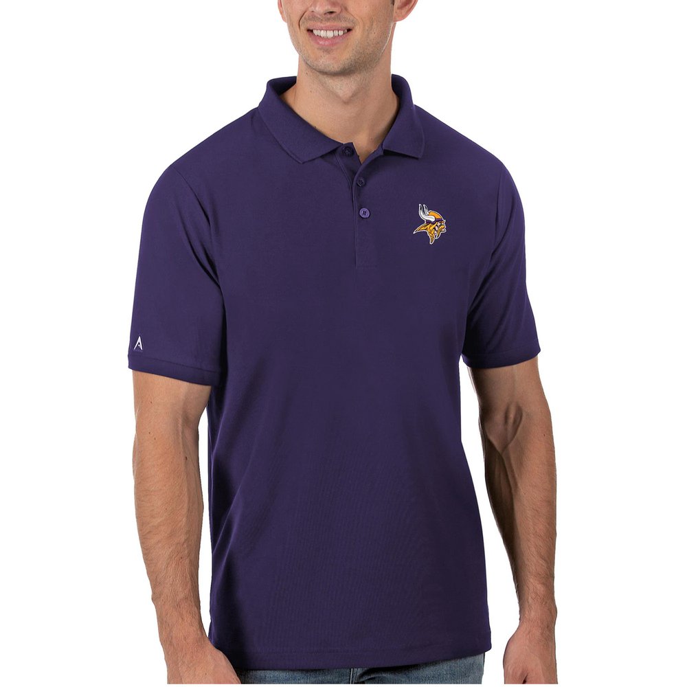 Minnesota Vikings Antigua Legacy Pique Polo - Purple