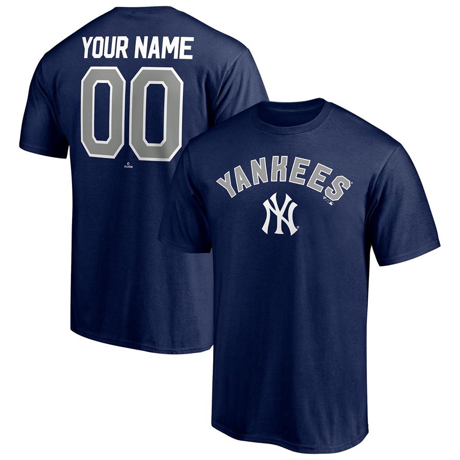 Футболка New York Yankees Fanatics Branded Personalized Team Winning Streak Name & Number (тёмно-синий)