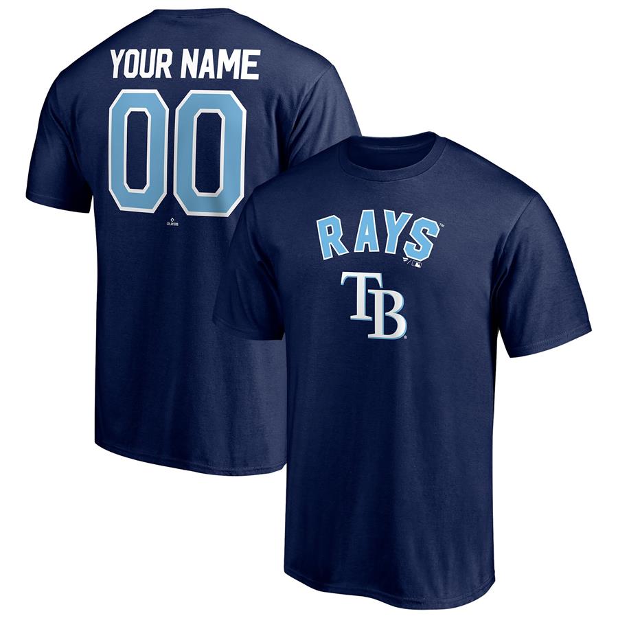 Tampa Bay Rays Fanatics Branded Personalized Team Winning Streak Name & Number T-Shirt - Navy