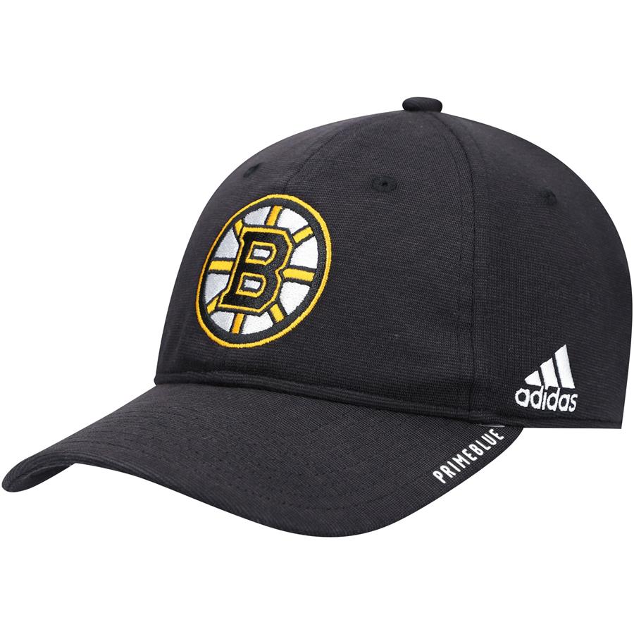 Boston Bruins adidas Team Logo Slouch Primeblue Adjustable Hat - Black